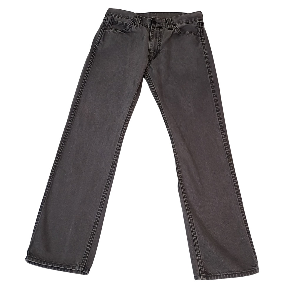 Levis 513 Slim Straight Grey Denim‎ Jeans Mens 32x32 80813-0002